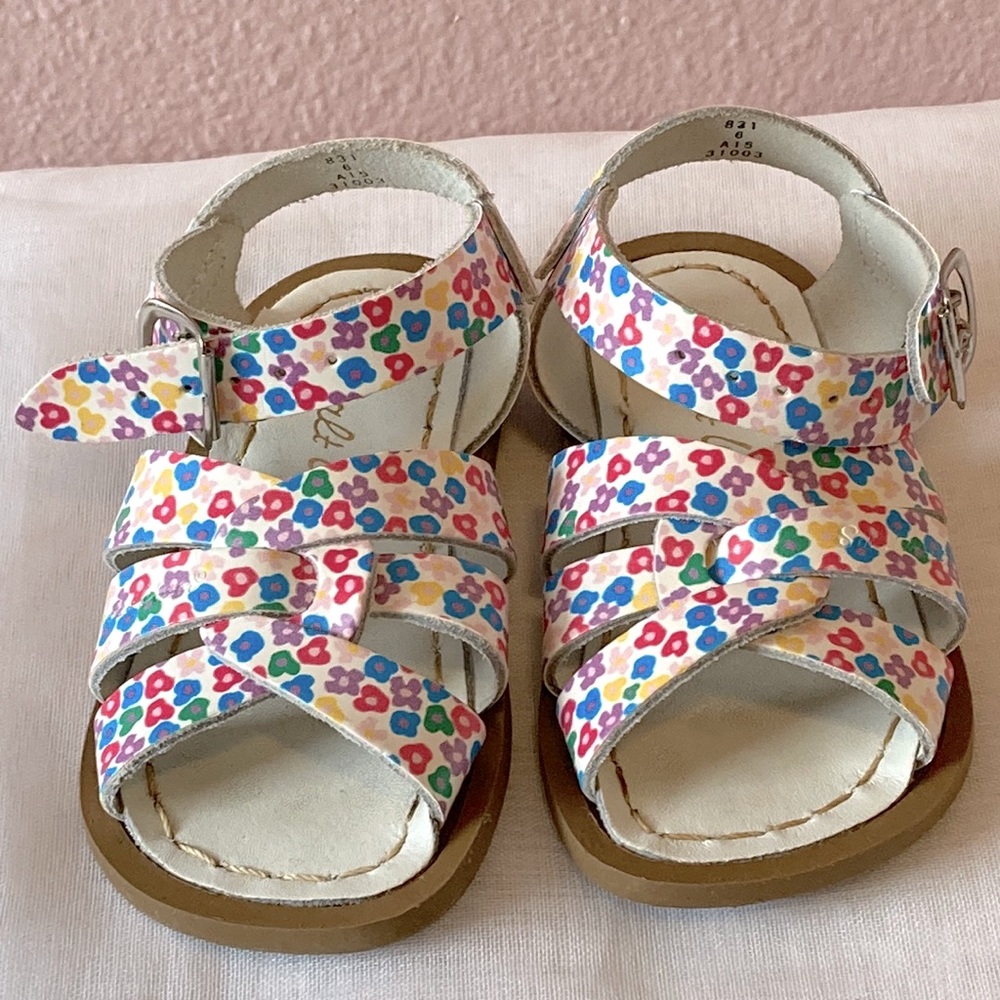 Floral saltwater sandals